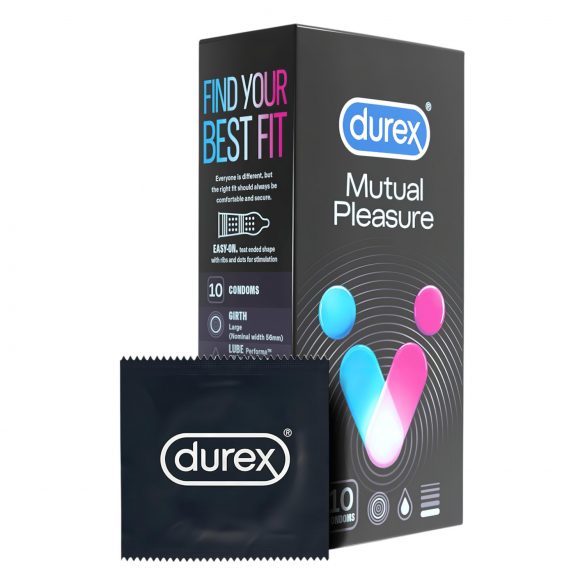 Durex Mutual Pleasure - uždelsiantys prezervatyvai (10 vnt.)