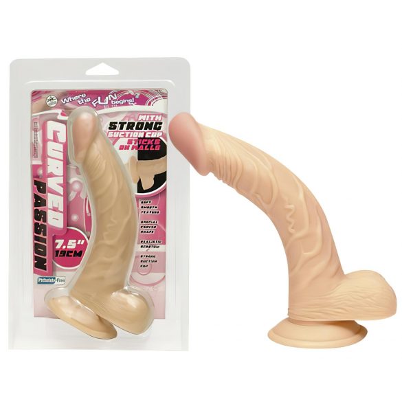 Lankstus natūralios spalvos dildo