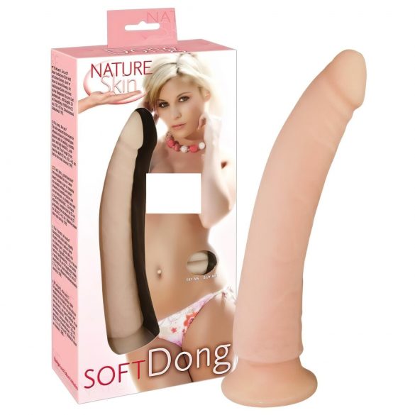 Nature Skin - Lankstus dildo (natūrali spalva)