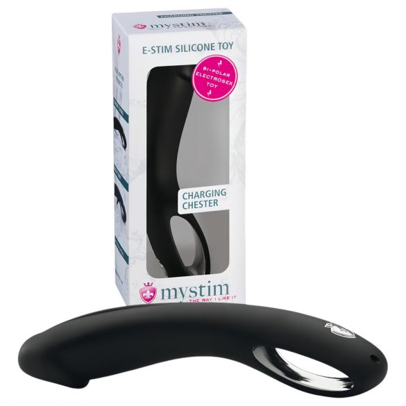 mystim Charging Chester - silikoninis elektro-dildo