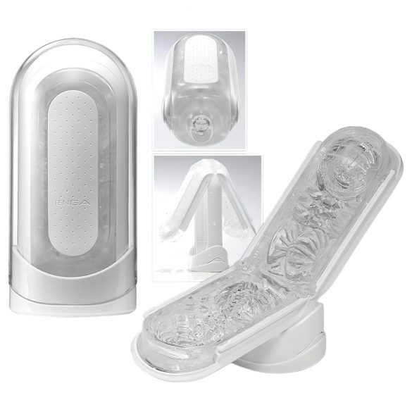 TENGA Flip Zero - super masturbatorius (baltas)