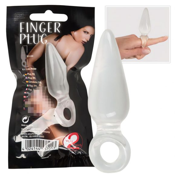 You2Toys - Pirštų Kaištis - analinis piršto dildo (permatomas)