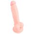 Medicininis silikoninis dildo (18 cm) - natūralus