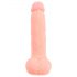 Medicininis tiesus silikoninis dildo (20 cm) - natūralus