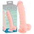 Medicininis - medicininio silikono dildo (24cm) - natūrali spalva