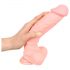 Medicininis - medicininio silikono dildo (24cm) - natūrali spalva