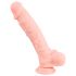 Medicininis - medicininio silikono dildo (24cm) - natūrali spalva