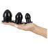 You2Toys - Stretching Plug Kit - analinių kaiščių rinkinys - 3 vnt. (juoda)