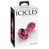 Icicles No. 79 - kūginis stiklinis analinis dildo (rožinis)