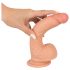 Realistixxx - realistiškas dildo su siurbtuku (22 cm) - natūralus