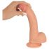 Realistixxx - realistiškas dildo su siurbtuku (22 cm) - natūralus