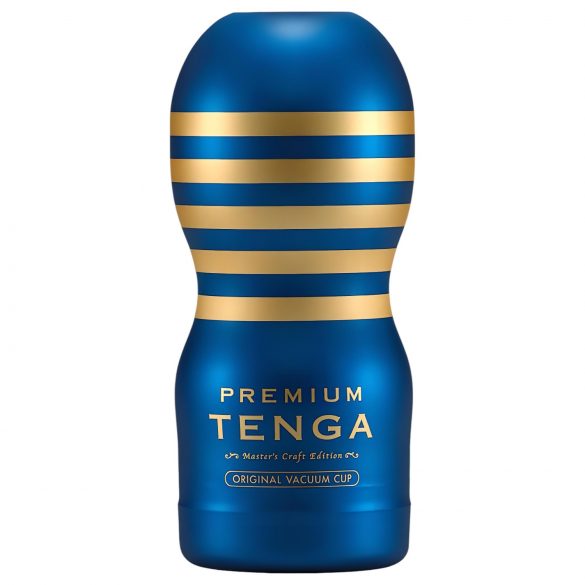 TENGA Premium Original - vienkartinis masturbatorius (mėlynas)