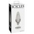 Icicles No. 26 - kūginis stiklinis analinis dildo (skaidrus)