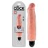 King Cock 7 Stiffy – vandeniui atsparus, tikroviškas vibratorius (18 cm) – natūrali spalva