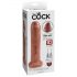 King Cock 7 - tikroviškas dildo (18 cm) - tamsi natūrali