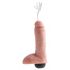 Karališkas Gaidys 8 - realistiškas purškiantis dildo (20cm) - natūralus