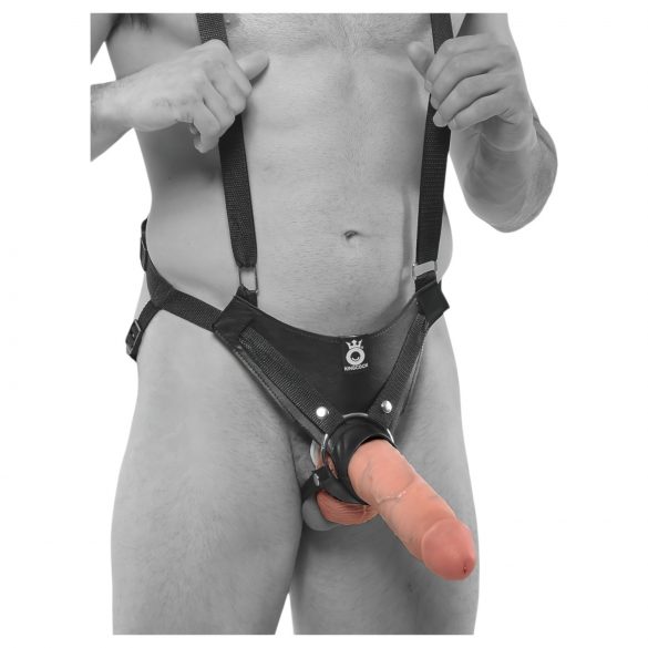 King Cock Strap-on 10 - Hollow, Attachable Dildo (25cm)