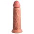 King Cock Elite 8 - su siurbtuku, realistiškas dildo (20cm) - natūralus