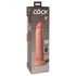 King Cock Elite 9 - siurbiamasis vibratoriaus pagrindas 23 cm - natūralus