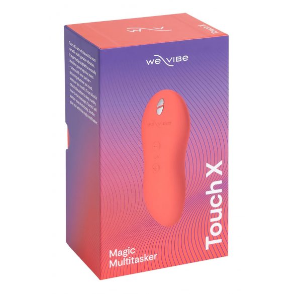 We-Vibe Touch X - įkraunamas, vandeniui atsparus klitorio vibratorius (koralas)