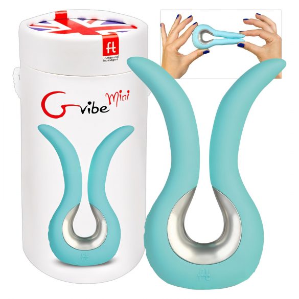 G-vibe Mini - USB silikoninis vibratorius (mėtos)