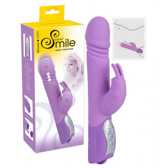 SMILE Push - stūmiklio ir klitorio vibratoriaus rankenėlė (violetinė)