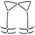 The translation of the product name from Hungarian to English is: Cottelli - Thin Suspender Body (Black)