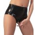 LATEX - moteriškos kelnaitės su makšties prezervatyvu (juodos) - XL