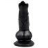 Animalorny - šuns penio dildo - 12 cm (juoda)