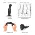 Strap-on-me Curvy S - banguotas, siurbtukas dildo (juodas)