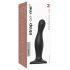 Strap-on-me Curvy M - banguotas, su siurbtuku dildo (juodas)