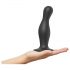 Strap-on-me Curvy L - banguotas, pagrindinis dildo (juodas)