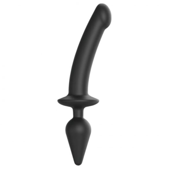 Strap-on-me Swith Pusiau Realistinis XXL - 2in1 dildo (juodas)