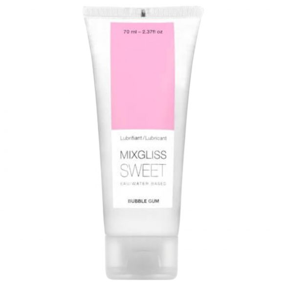 Mixgliss Sweet Bubble Gum - vandens pagrindo lubrikantas - kramtomoji guma (70ml)