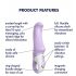 Satisfyer Charming Smile - vandeniui atsparus, įkraunamas G-taško vibratorius (violetinis)