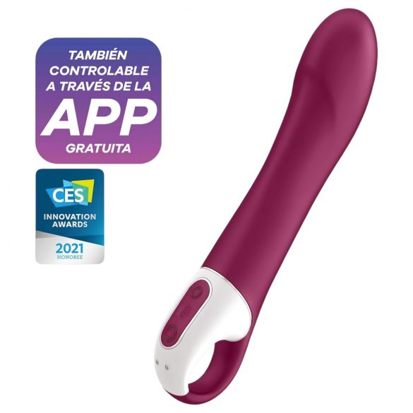 „Satisfyer Big Heat“ – įkraunamas, šildantis G-taško vibratorius (raudonas)