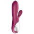 Satisfyer Hot Bunny - išmanusis klitorio šakelės šildantis vibratorius (raudonas)