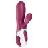 Satisfyer Hot Bunny - išmanusis klitorio šakelės šildantis vibratorius (raudonas)