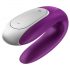 Satisfyer Double Fun - išmanusis porų vibratorius (violetinis)