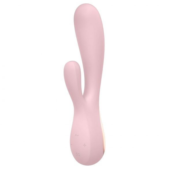 Satisfyer Mono Flex - išmanus vandeniui atsparus vibratorius (švelniai rožinis)