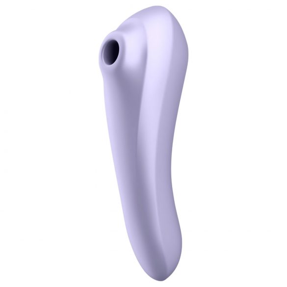 Satisfyer Dual Pleasure - išmanusis dvigubos funkcijos oro bangų vibratorius (violetinis)