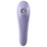 Satisfyer Dual Pleasure - išmanusis dvigubos funkcijos oro bangų vibratorius (violetinis)