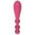 „Satisfyer Tri Ball 1“ - įkraunamas, daugiafunkcinis vibratorius (raudonas)