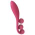 „Satisfyer Tri Ball 1“ - įkraunamas, daugiafunkcinis vibratorius (raudonas)