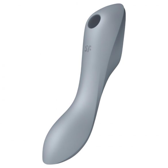 Satisfyer Curvy Trinity 3 - įkraunamas oro bangų 2-in-1 vibratorius (pilkas)