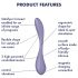 Satisfyer G-Spot Flex 5 - išmanusis G-taško vibratorius (violetinis)