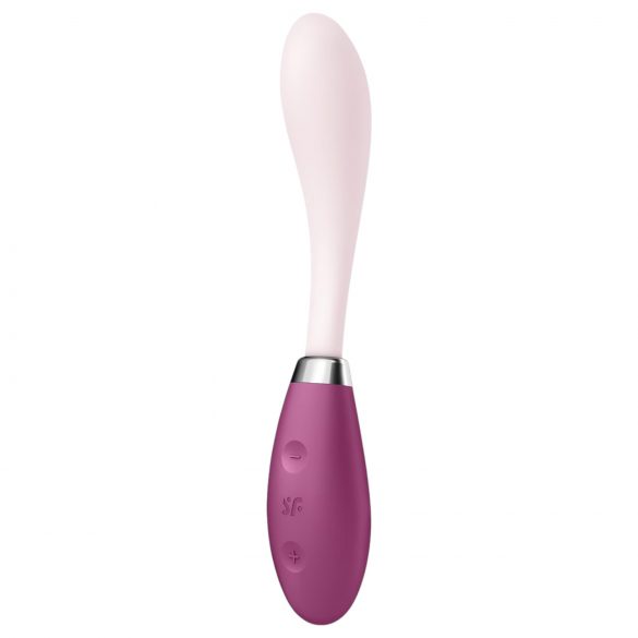 Satisfyer G-Spot Flex 3 - įkraunamas G-taško vibratorius (rožinė-raudona)