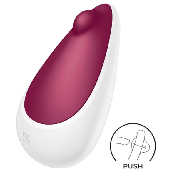 Satisfyer Spot On 3 - įkraunamas klitorio vibratorius (raudonas)