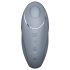 Satisfyer Tap & Climax 1 - 2 viename vibratorius ir klitorio stimuliatorius (pilkas)