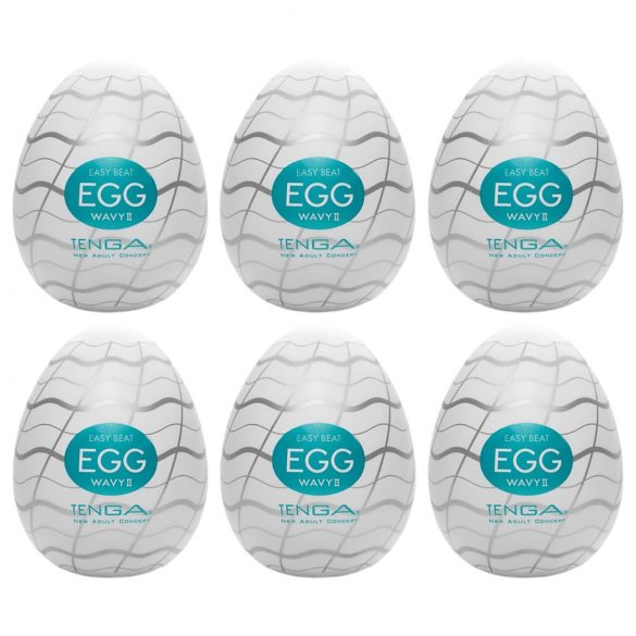 TENGA Egg Wavy II - masturbacinis kiaušinis (6 vnt.)